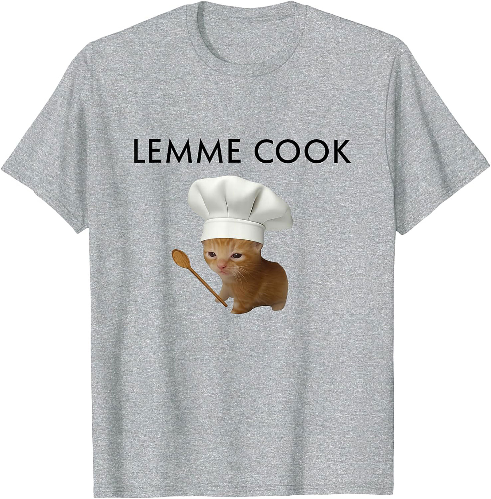 Lemme Cook Cat T-Shirt Funny Ginger Kitten Graphic Tee