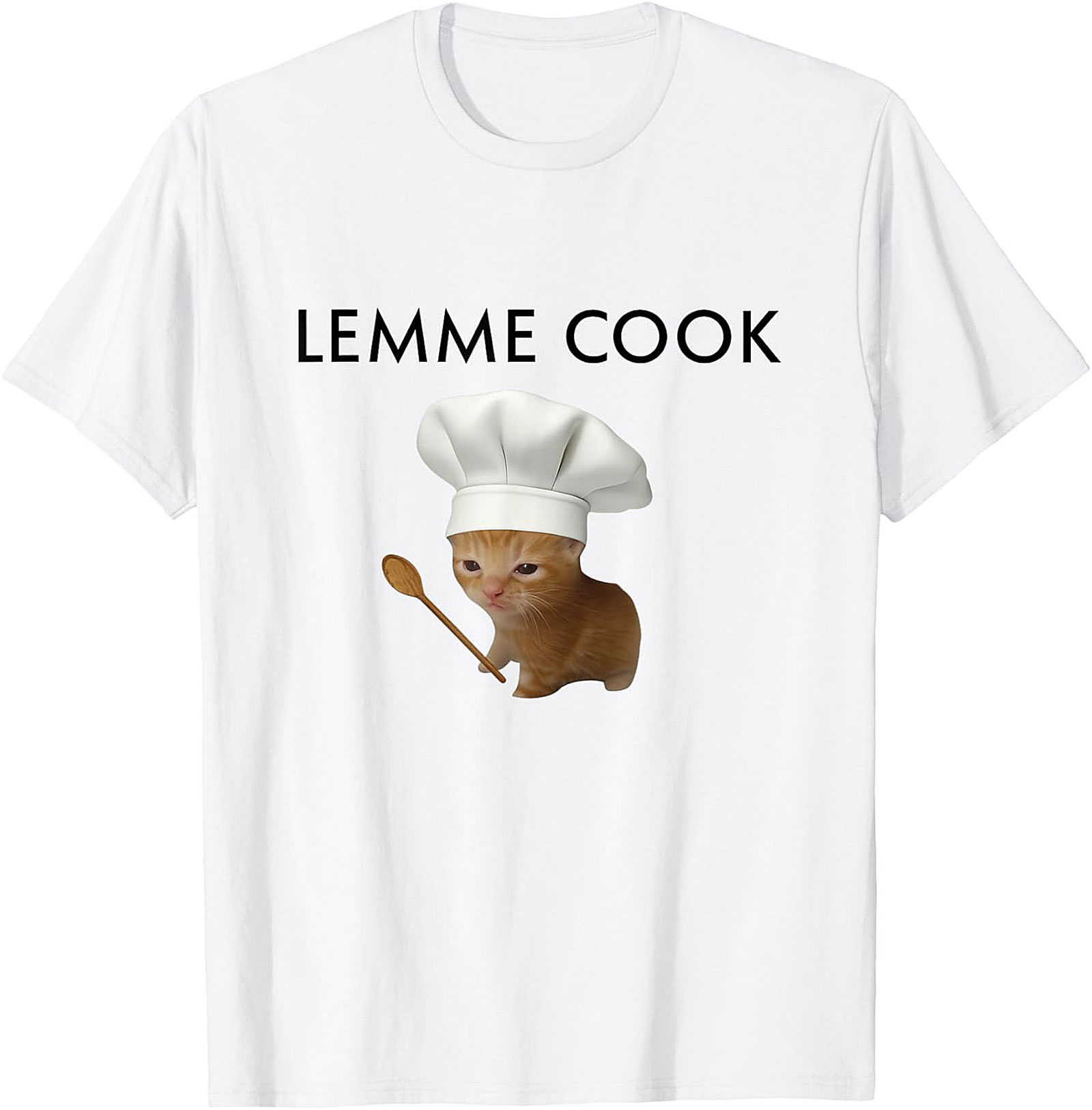 Lemme Cook Cat T-Shirt Funny Ginger Kitten Graphic Tee