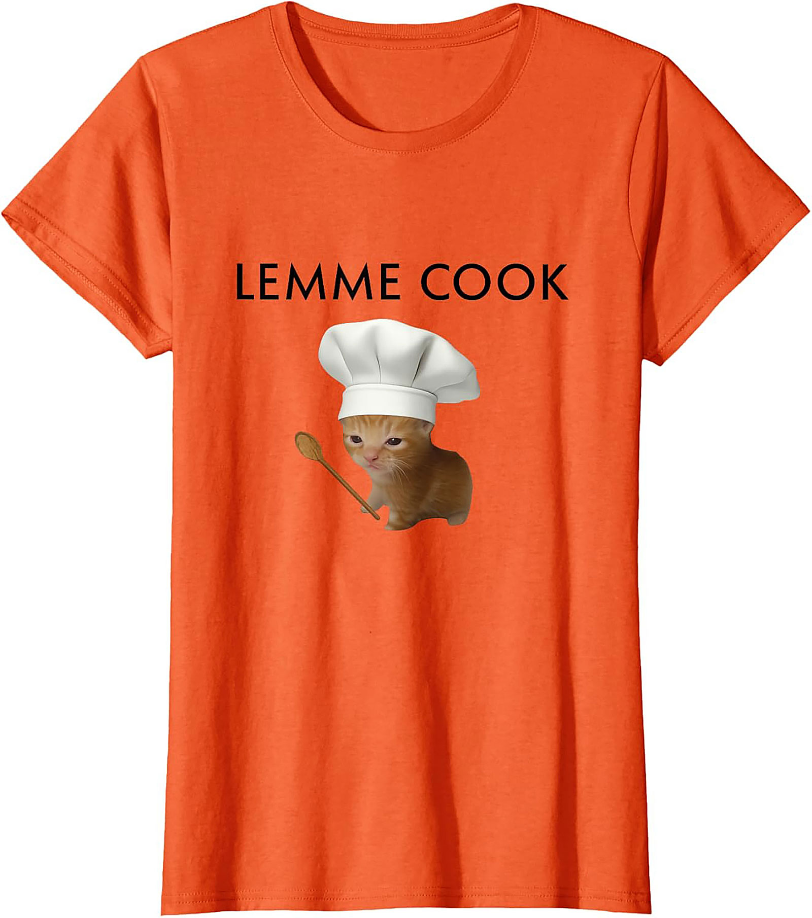 Lemme Cook Cat T-Shirt Funny Ginger Kitten Graphic Tee