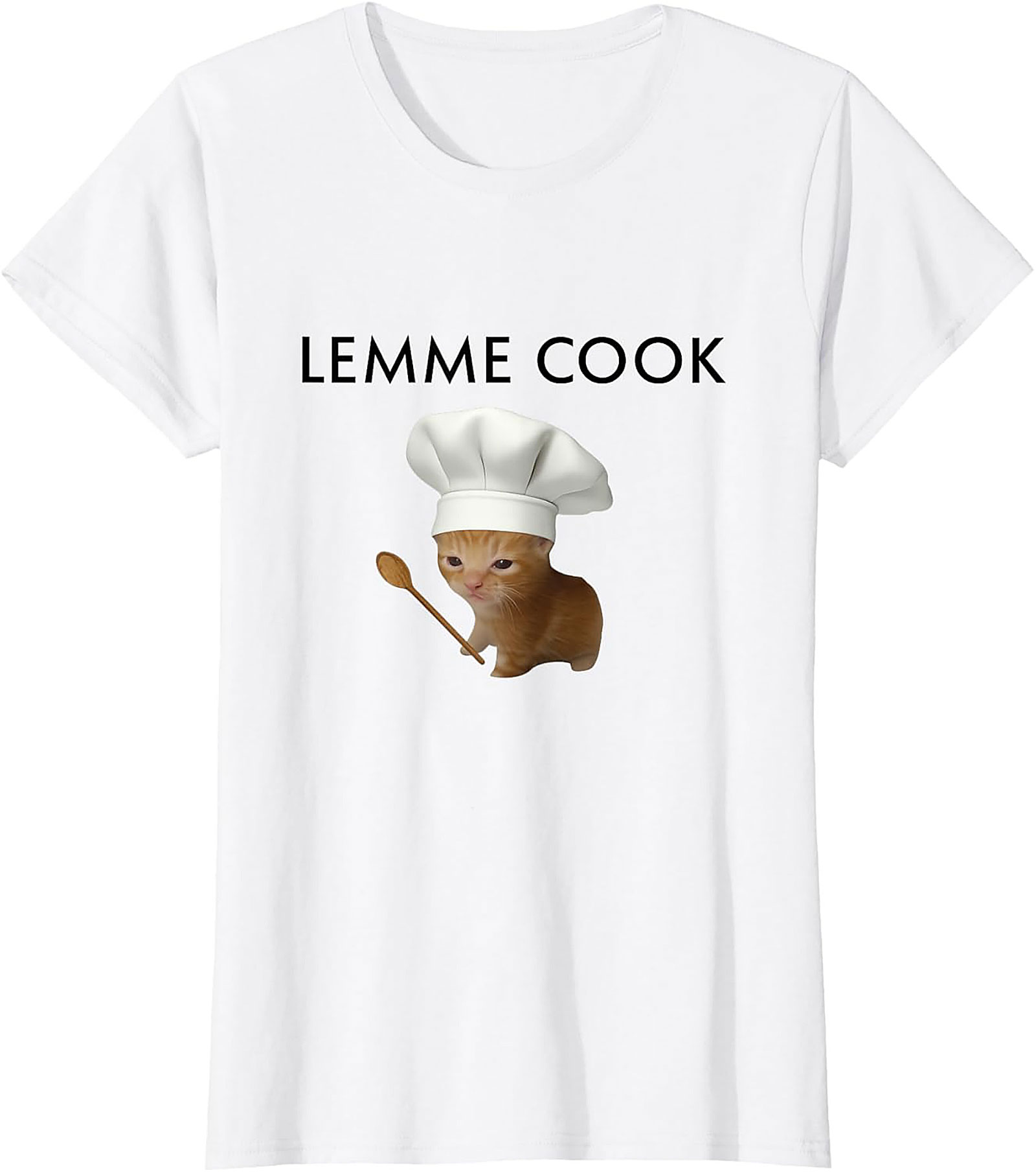Lemme Cook Cat T-Shirt Funny Ginger Kitten Graphic Tee