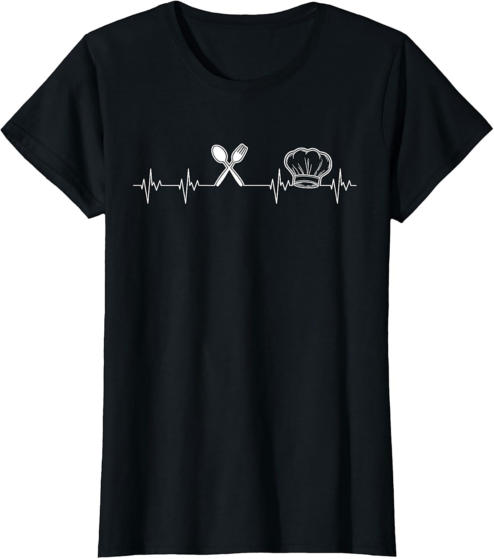Chef Heartbeat T-shirt Culinary Graphic Tee for Cooks
