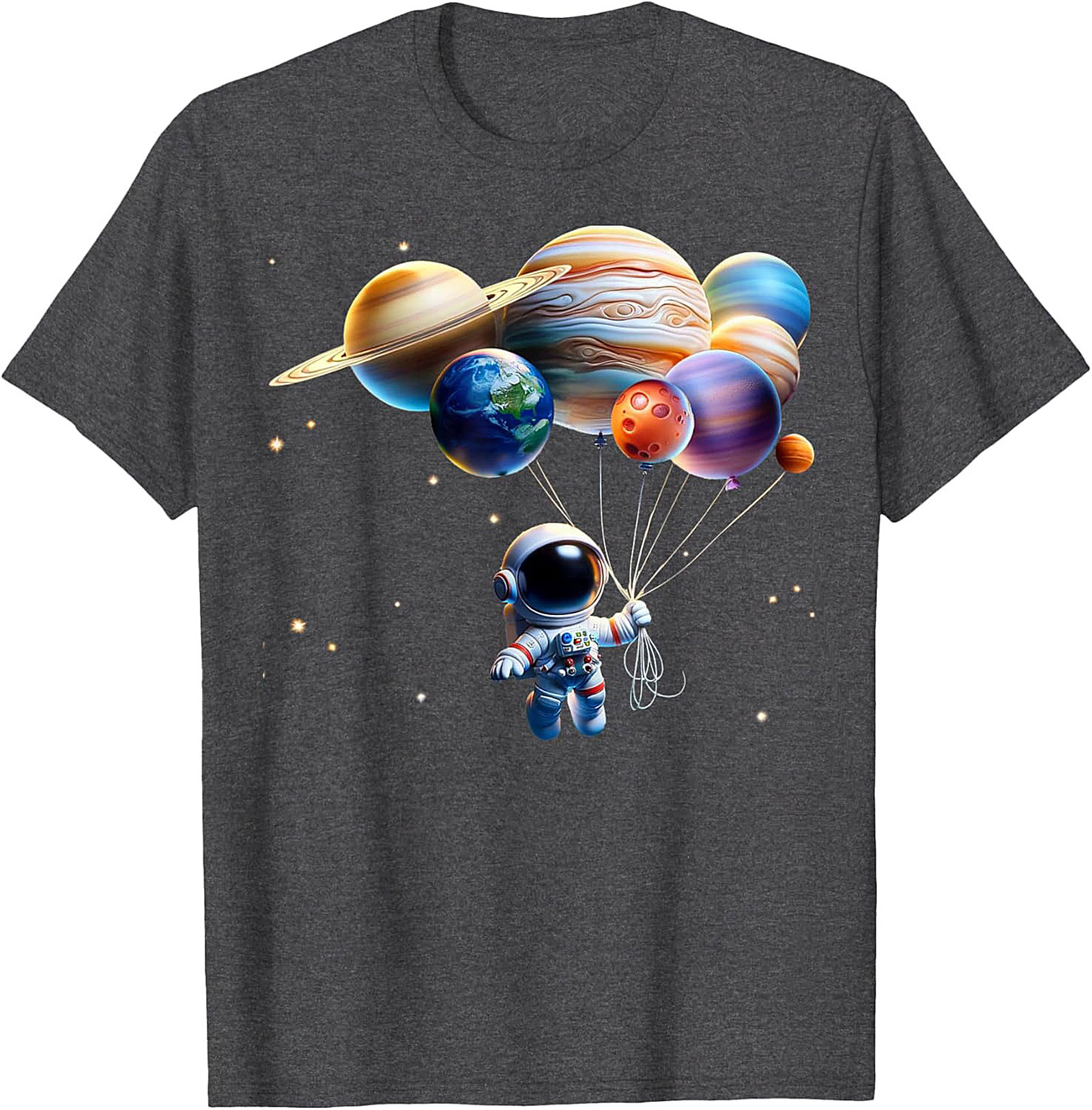 Astronaut Planet Balloon T-shirt