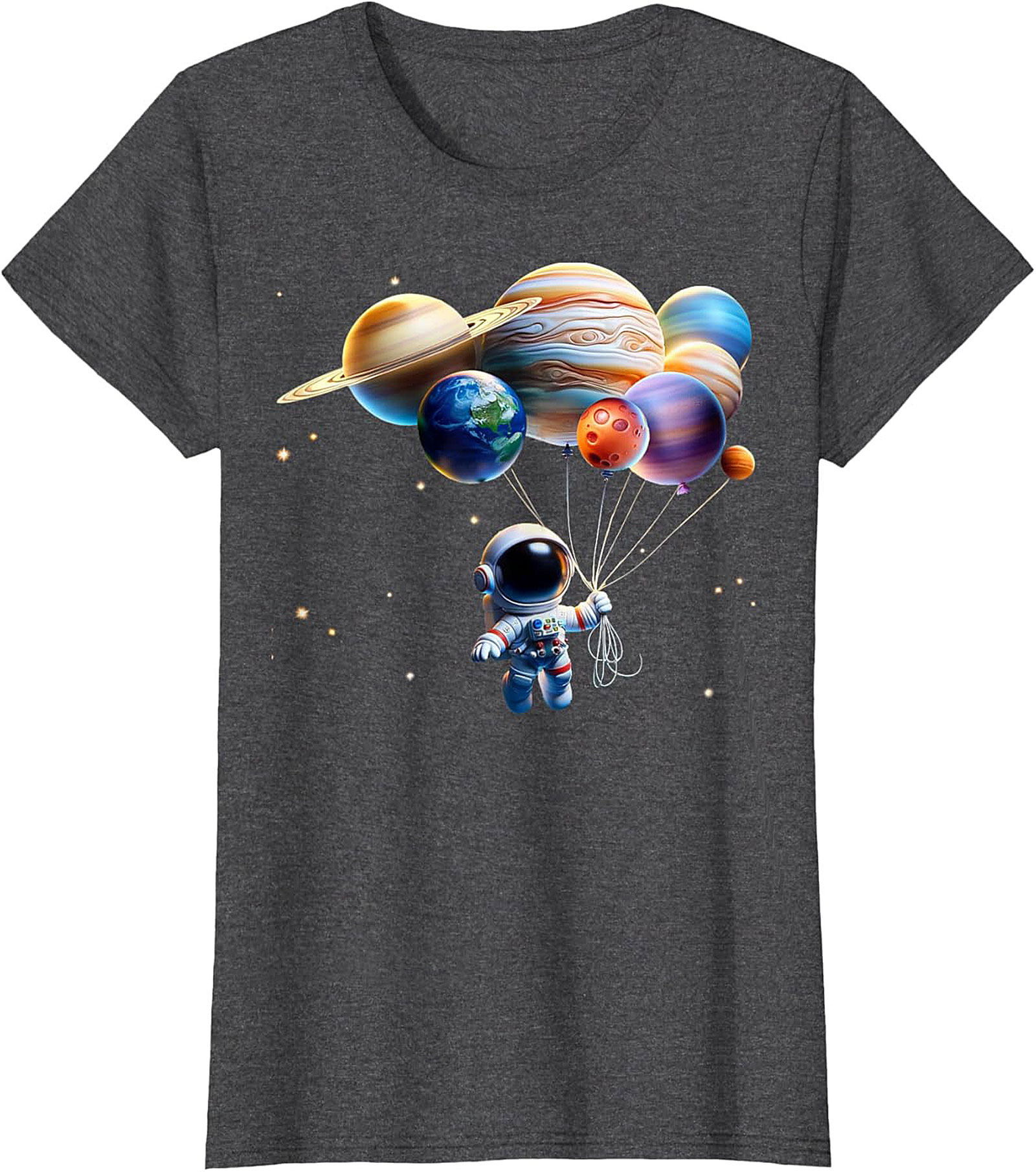 Astronaut Planet Balloon T-shirt