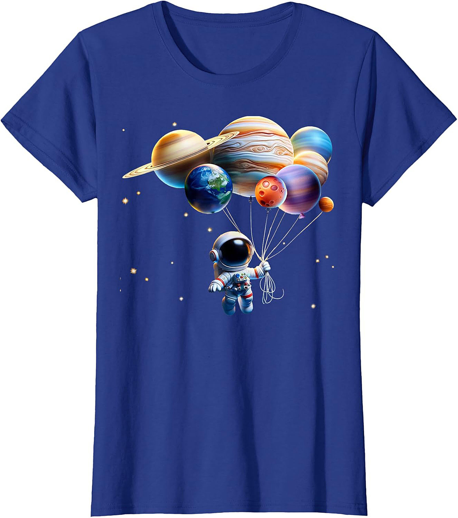 Astronaut Planet Balloon T-shirt
