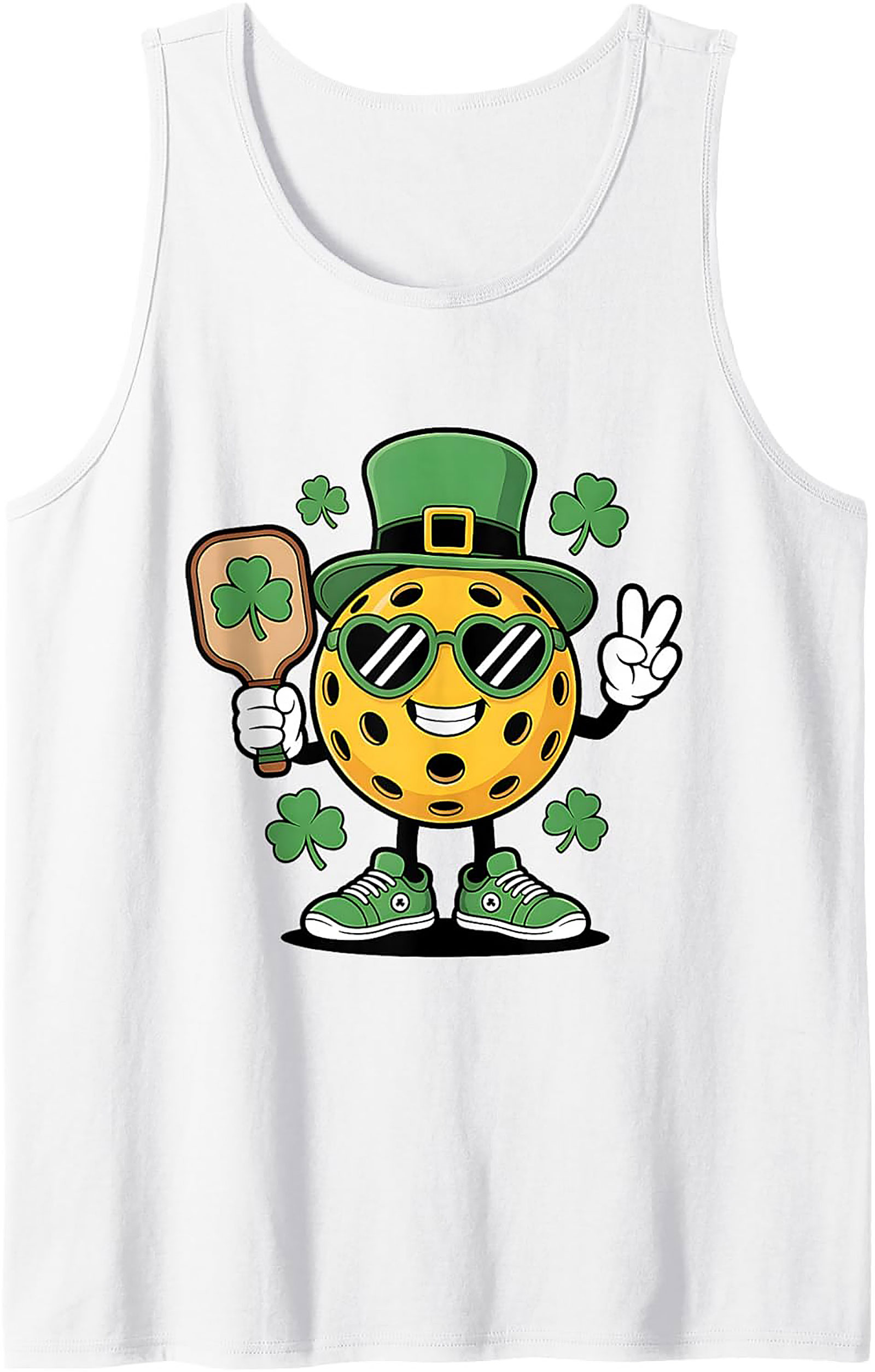 Lucky Pickleball St. Patrick's Day Tank Top | Graphic Tee