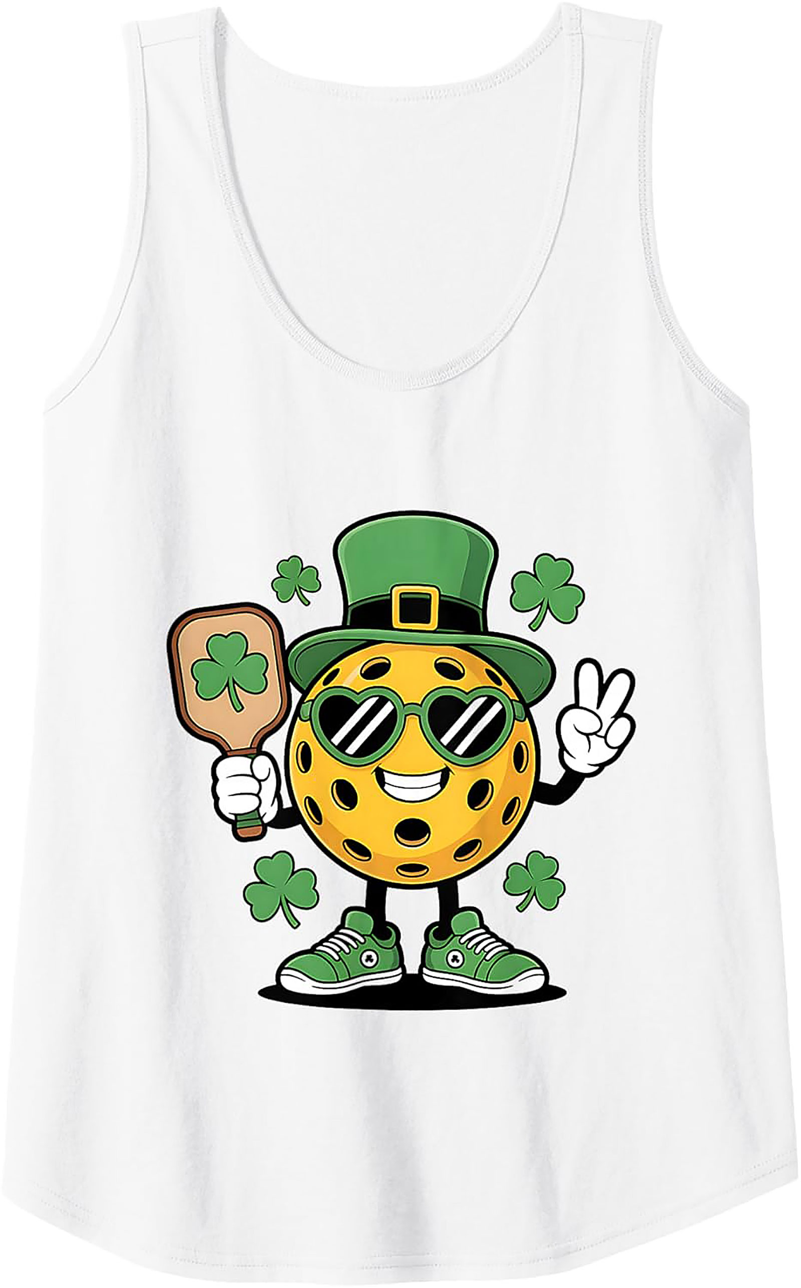 Lucky Pickleball St. Patrick's Day Tank Top | Graphic Tee