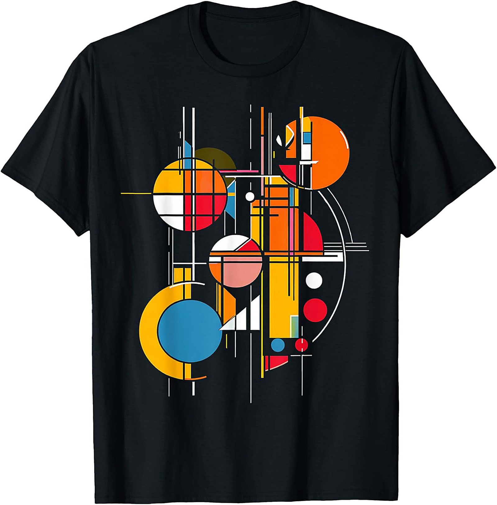 Abstract Geometric Bauhaus Graphic Tee