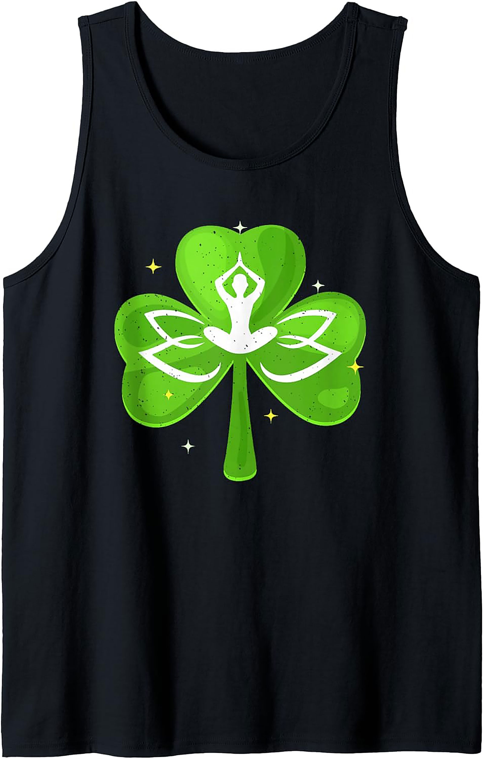 Yoga Shamrock Tank Top | Zen St. Patrick's Day Graphic Tank