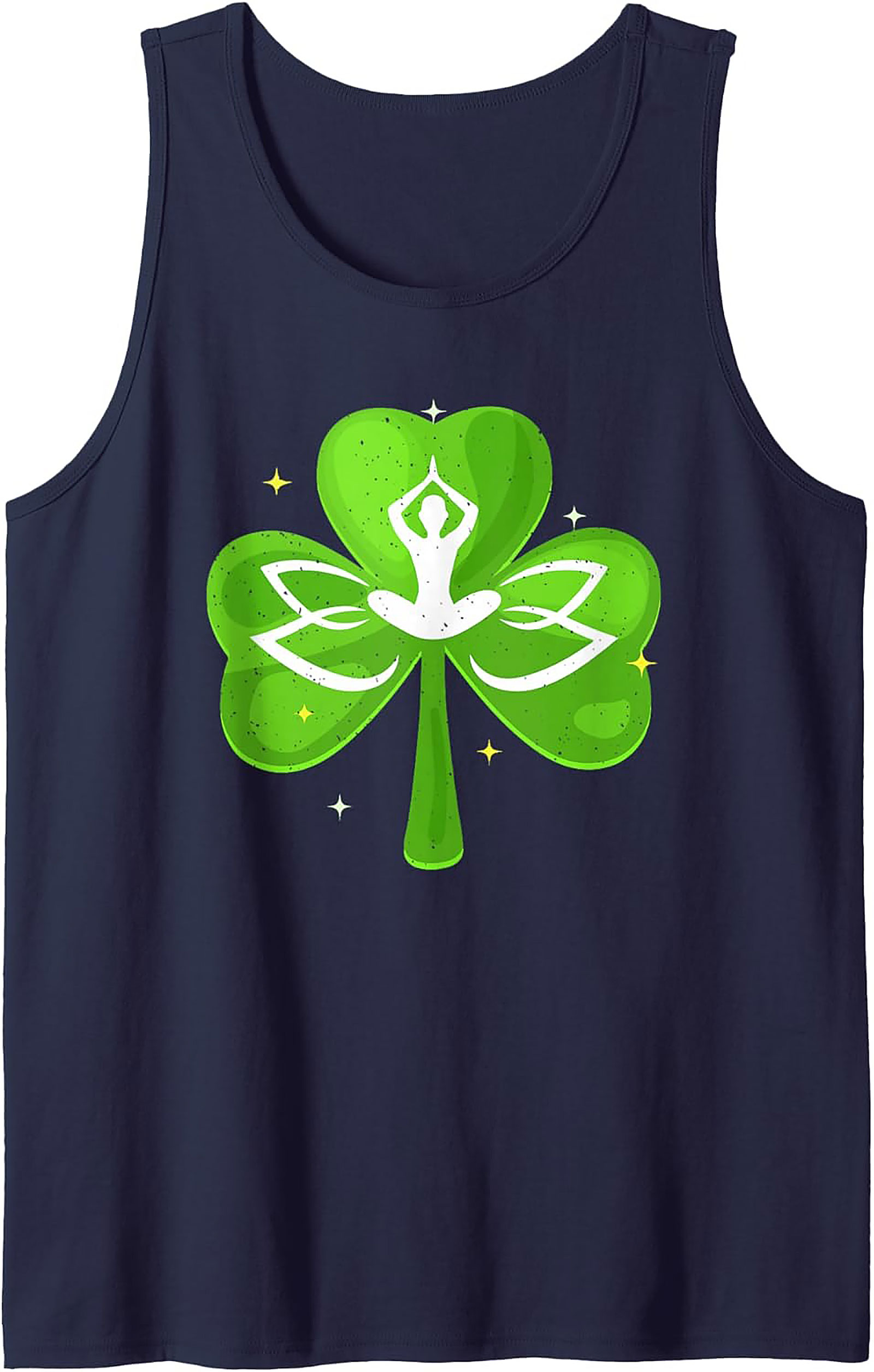 Yoga Shamrock Tank Top | Zen St. Patrick's Day Graphic Tank