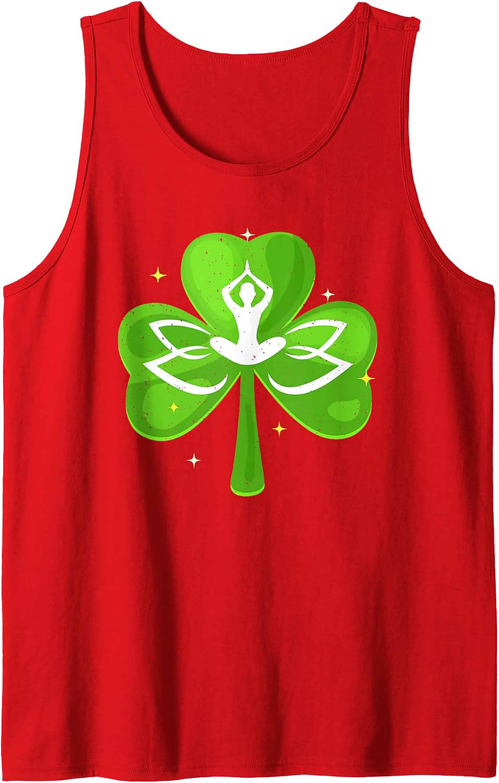 Yoga Shamrock Tank Top | Zen St. Patrick's Day Graphic Tank