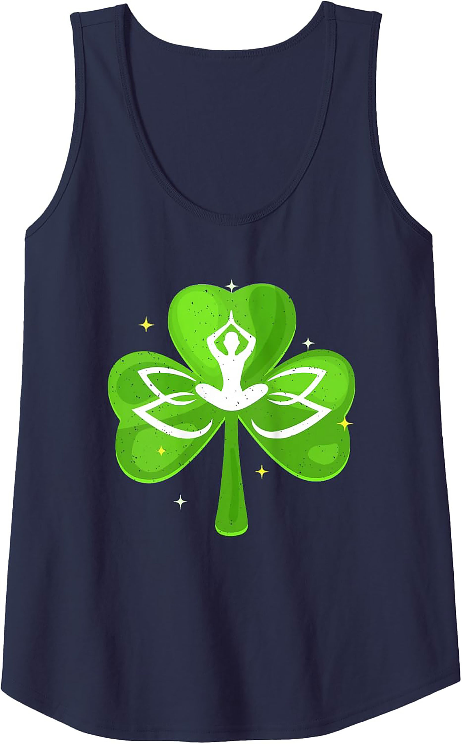 Yoga Shamrock Tank Top | Zen St. Patrick's Day Graphic Tank