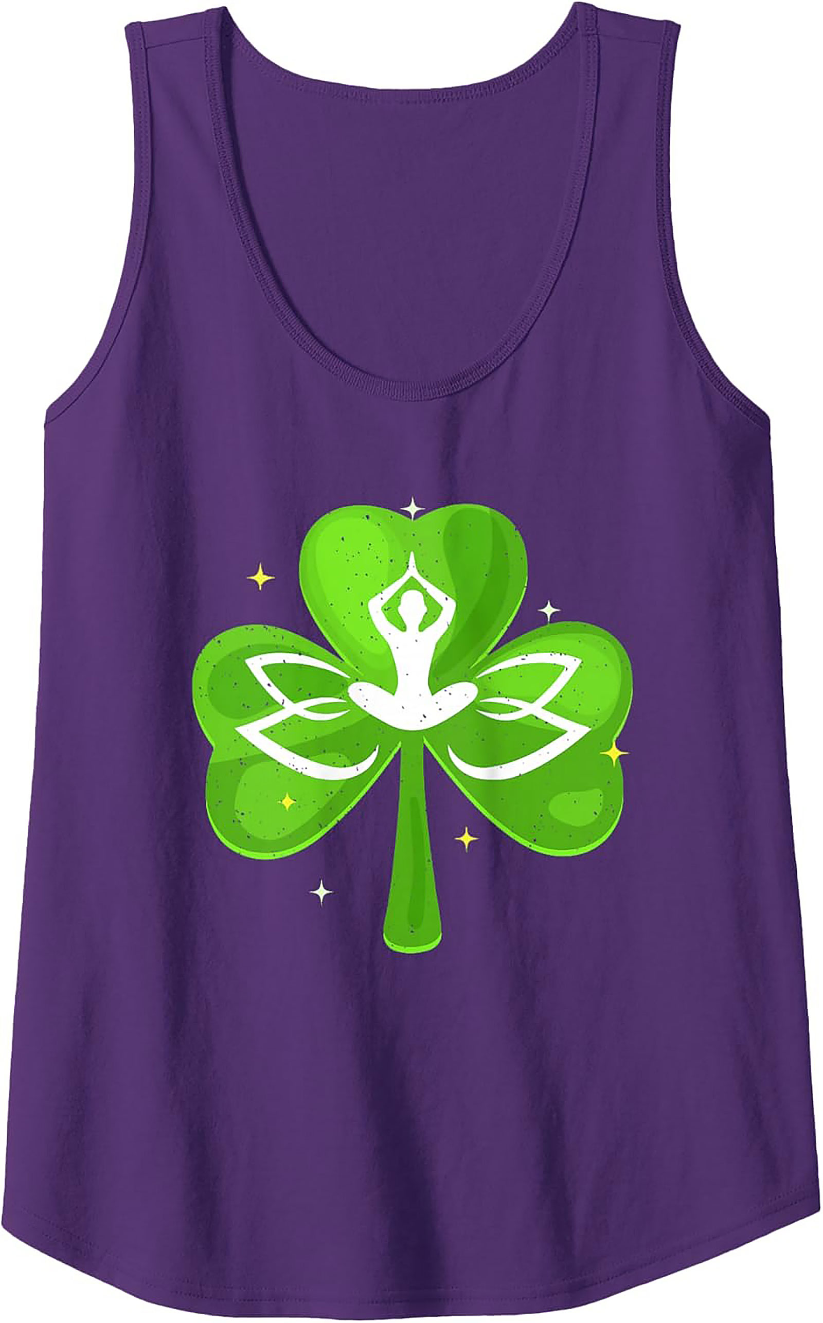 Yoga Shamrock Tank Top | Zen St. Patrick's Day Graphic Tank