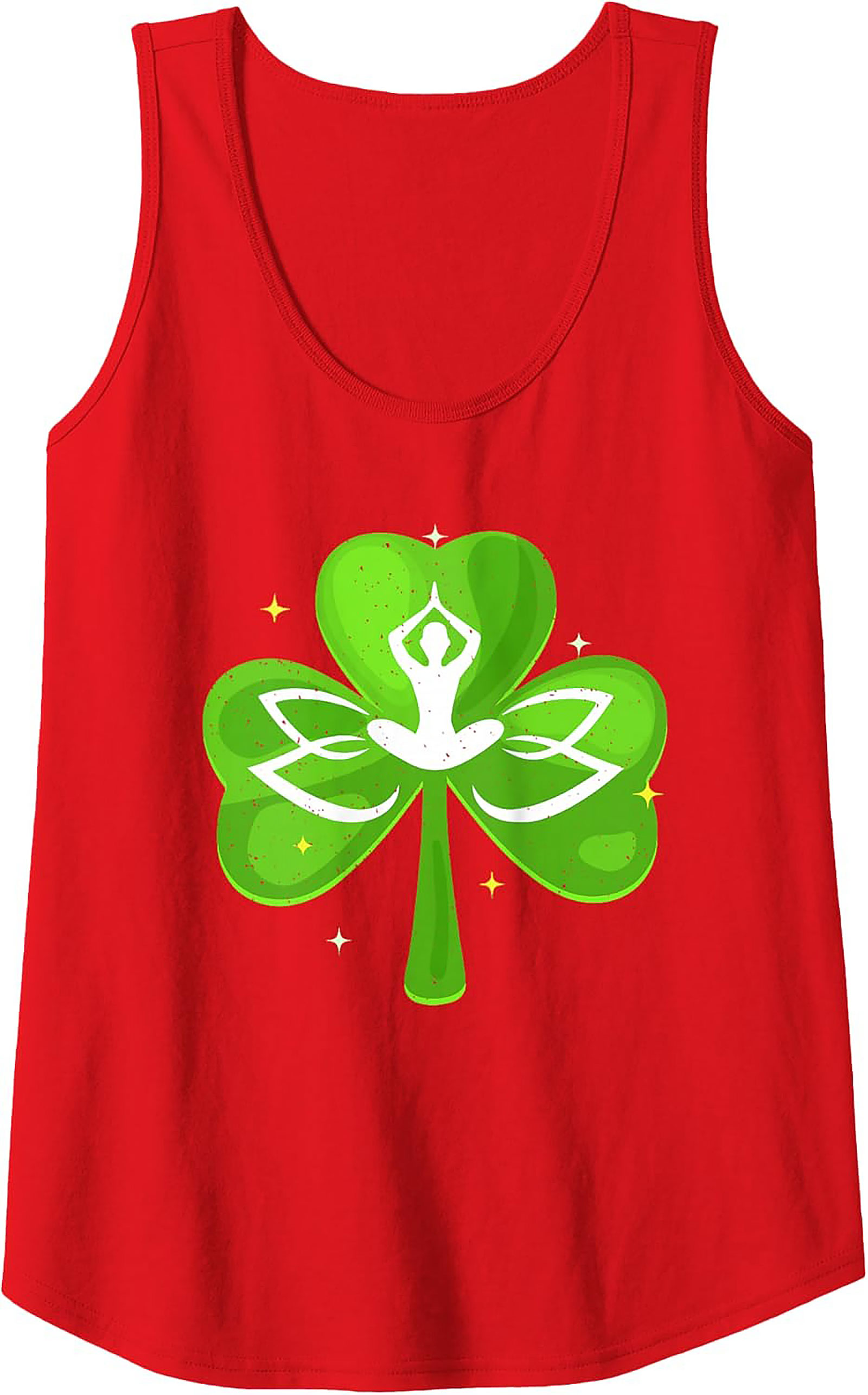 Yoga Shamrock Tank Top | Zen St. Patrick's Day Graphic Tank