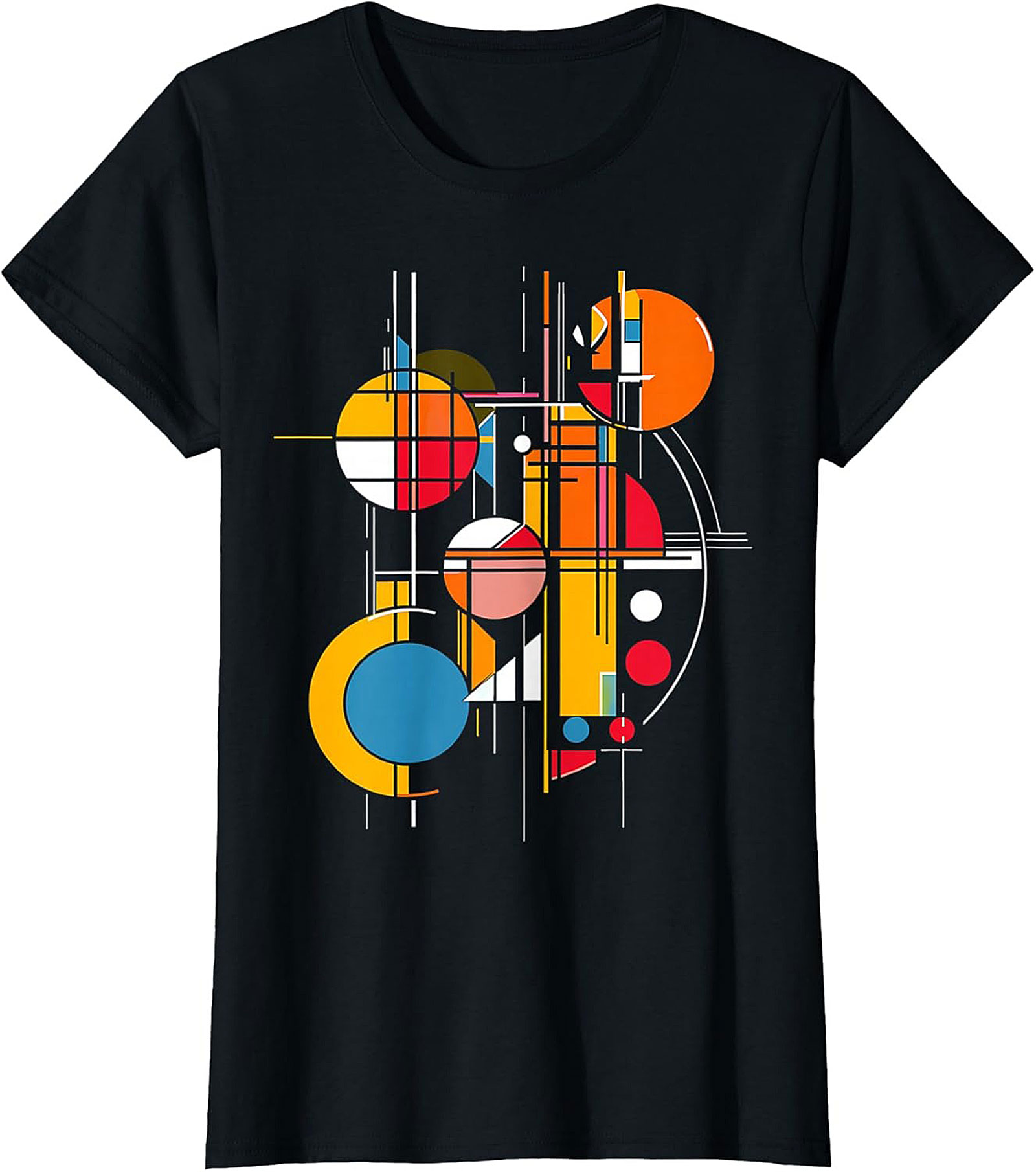 Abstract Geometric Bauhaus Graphic Tee