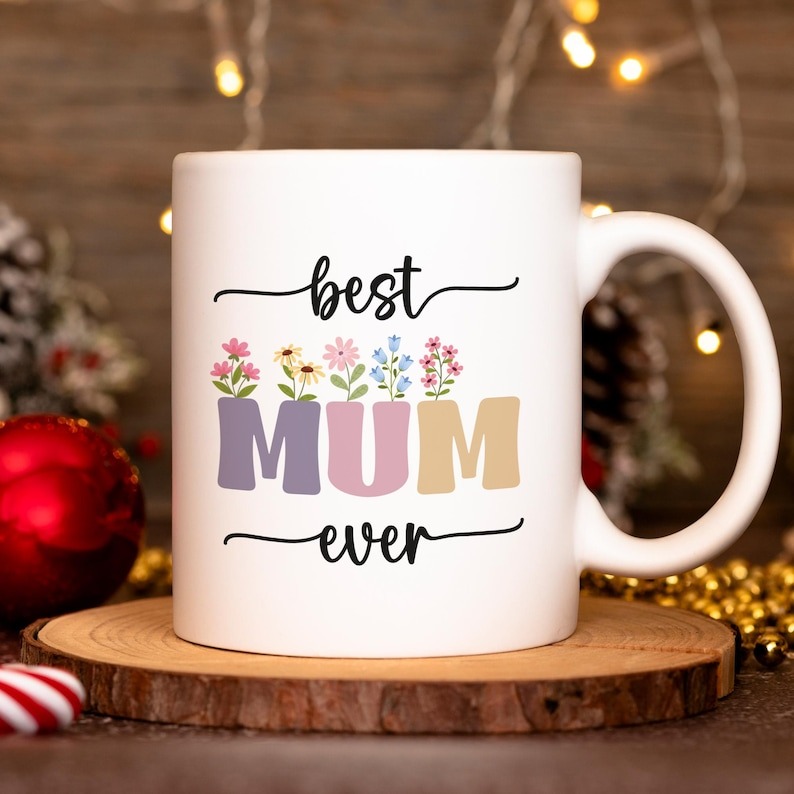 Mother’s Day Gift for Mom – Best Mum Ever Mug, First Time Mom Coffee Mug, Cute Ceramic Mug, Unique Gift for Mother
