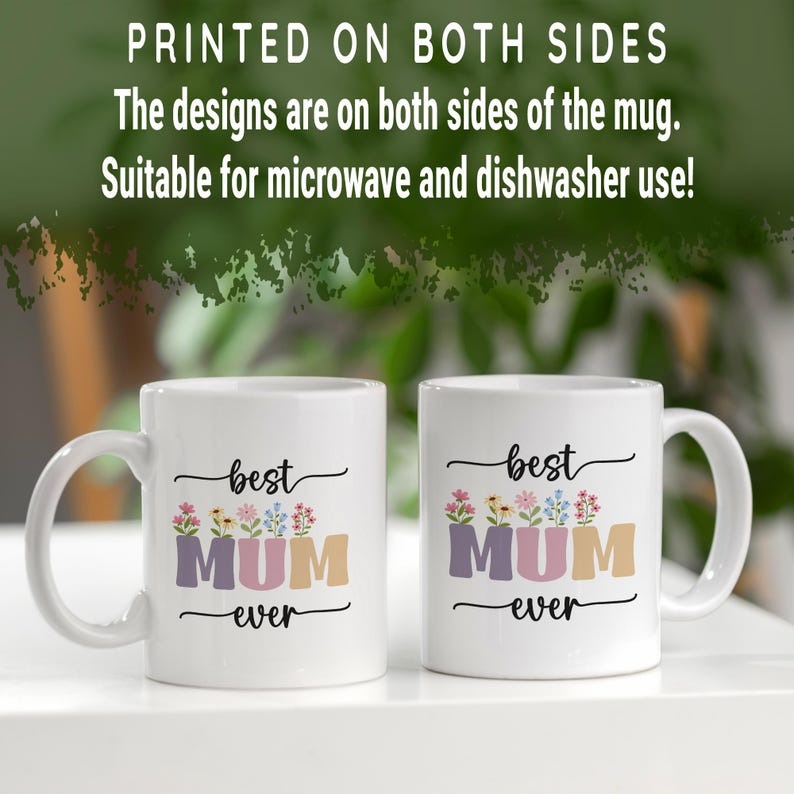 Mother’s Day Gift for Mom – Best Mum Ever Mug, First Time Mom Coffee Mug, Cute Ceramic Mug, Unique Gift for Mother