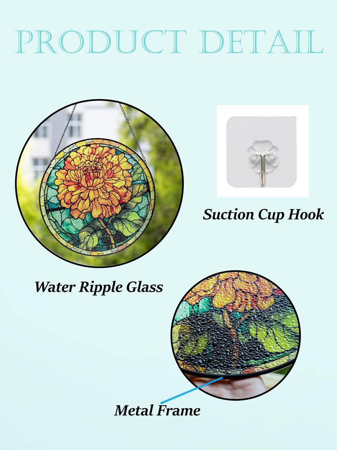 Personalized Birth Month Flower Stained Glass Suncatcher,Custom Flower Window Hanging,Valentines/Birthday Gift For Him/Her/Besties/Mom