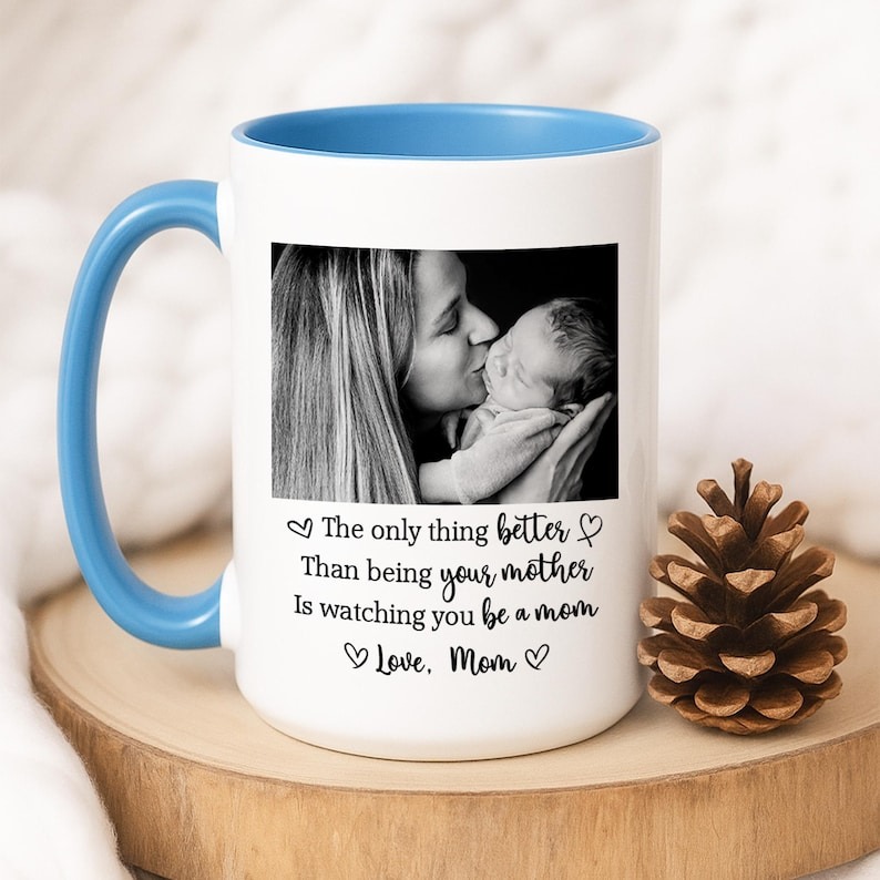 The Only Thing Better Than Being Your Mother Mug, Custom Photo Coffee Mug, Mother’s Day Gift for Daughter from Mom