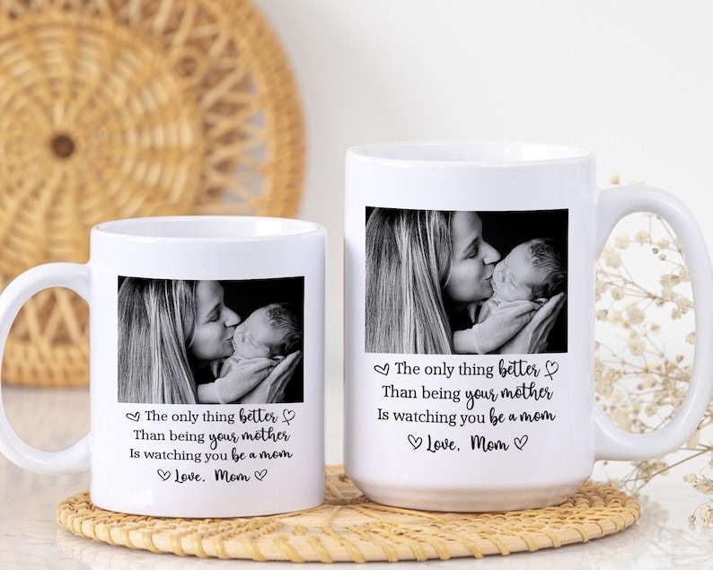 The Only Thing Better Than Being Your Mother Mug, Custom Photo Coffee Mug, Mother’s Day Gift for Daughter from Mom