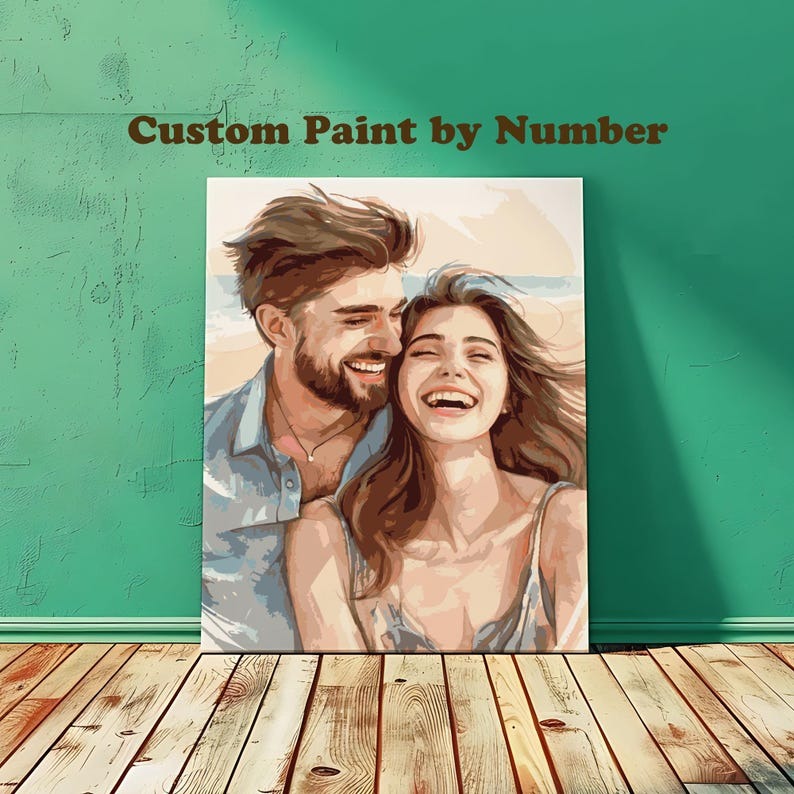 Custom Paint by Number Kits DIY Color Paint by Numbers Personalized Canvas Paint Number Custom Dog Portrait Mothers Day Gift Anniversary