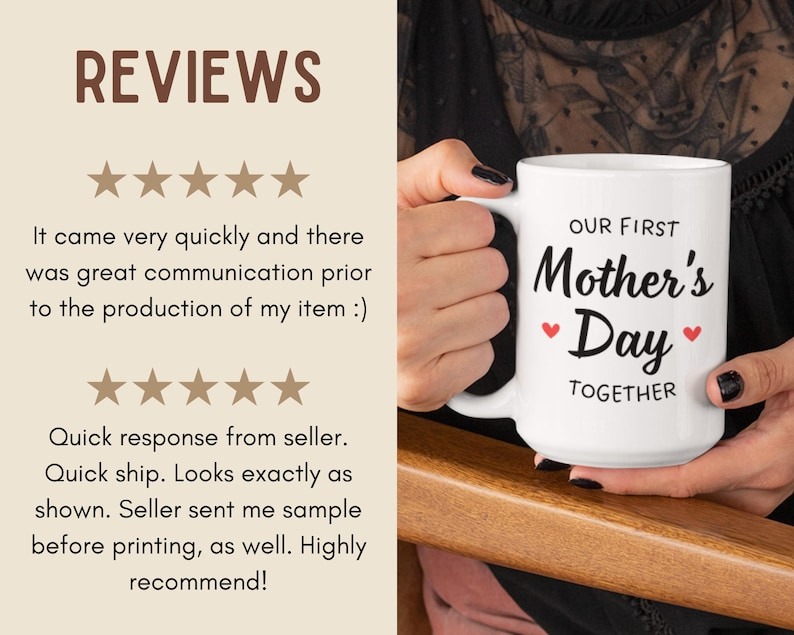 First Mother's Day Mug – Personalized Gift for New Mom from Baby, Custom Mother's Day Coffee Mug