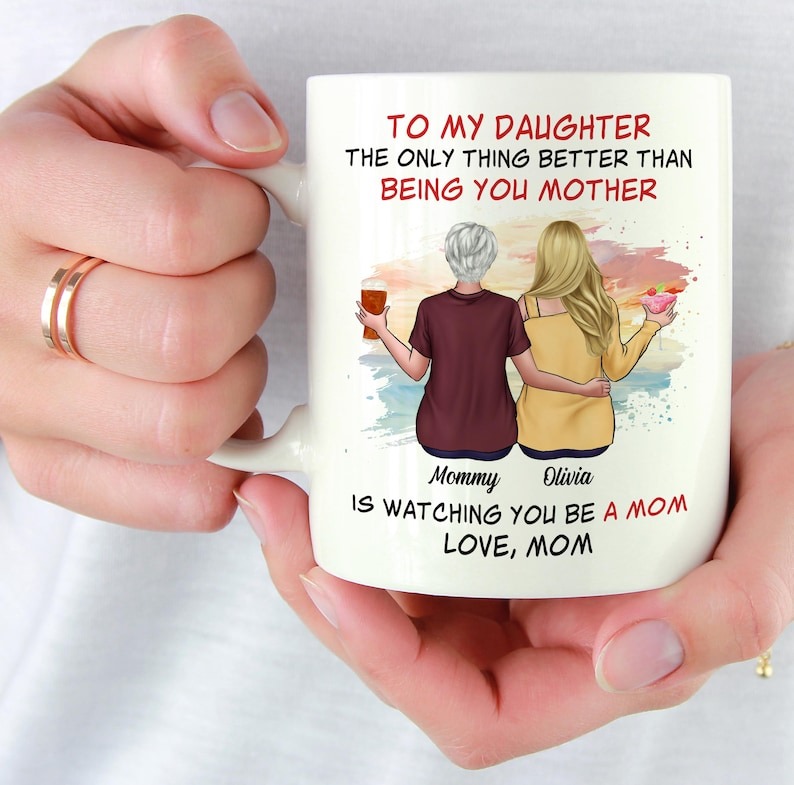 To My Daughter Mug – Personalized Daughter Coffee Mug, Funny Gift for Daughter, Daughter Birthday Gift from Mom