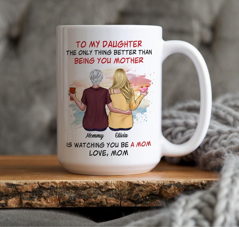 To My Daughter Mug – Personalized Daughter Coffee Mug, Funny Gift for Daughter, Daughter Birthday Gift from Mom