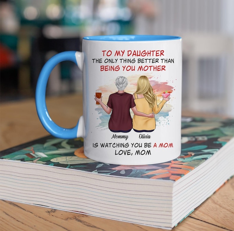 To My Daughter Mug – Personalized Daughter Coffee Mug, Funny Gift for Daughter, Daughter Birthday Gift from Mom