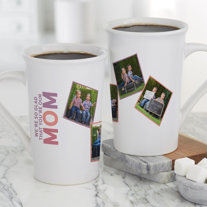 So Glad You're Our Mom Mug – Personalized Coffee Mug Gift for Mom, Mother's Day Gift, Grandma Gift