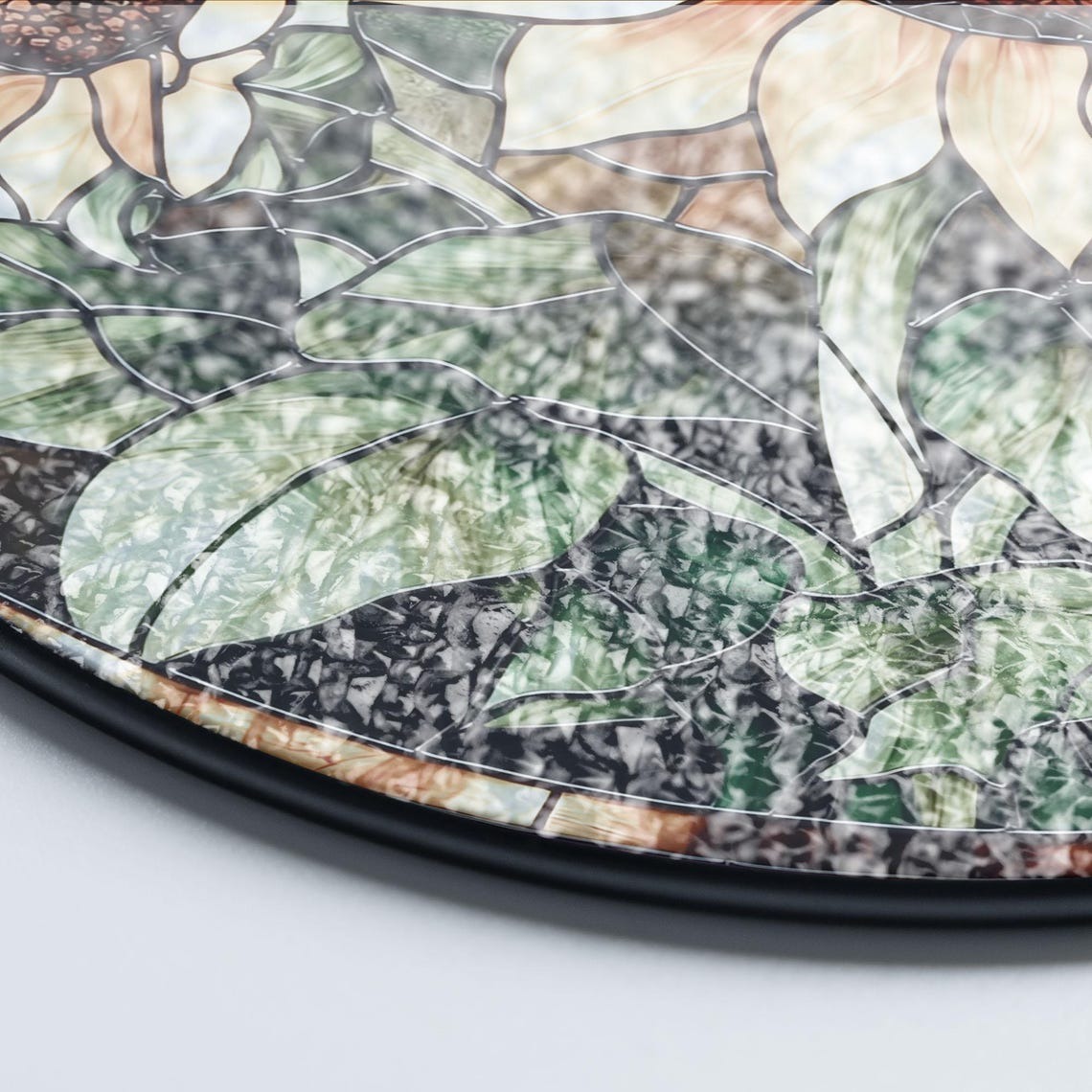 Sunflower Glass Suncatcher Floral Pendant Window Hanging, Sunflower Glass Mother's Day Gift Window Decor, Sunflower Suncatcher, Grandma Gift