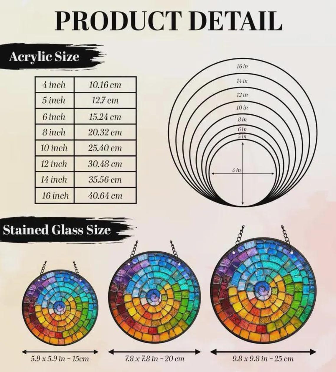 Stunning Ladybug on White Flower Faux Stained Glass Suncatcher Ornament, Ladybug Glass Art Decor, Perfect Gift for Ladybug Lovers