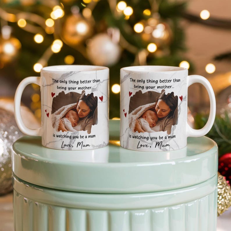 Personalized Mother to Daughter Mug, Custom Photo Coffee Mug, Gift from Mom to Daughter, Sentimental Mother's Day Gift, Daughter Birthday Gift