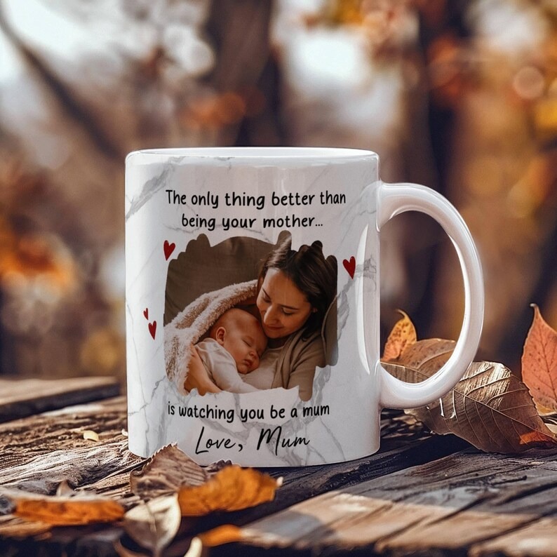 Personalized Mother to Daughter Mug, Custom Photo Coffee Mug, Gift from Mom to Daughter, Sentimental Mother's Day Gift, Daughter Birthday Gift
