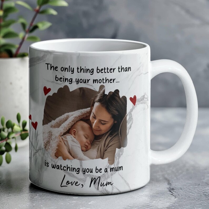 Personalized Mother to Daughter Mug, Custom Photo Coffee Mug, Gift from Mom to Daughter, Sentimental Mother's Day Gift, Daughter Birthday Gift