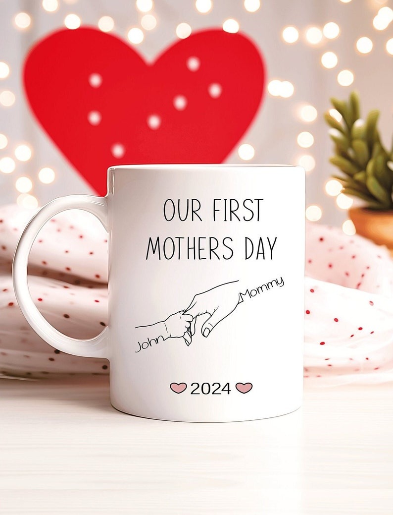 First Mother's Day Mug Personalized, New Mom Gift, Custom First Time Mom Coffee Mug, Mother's Day Gift