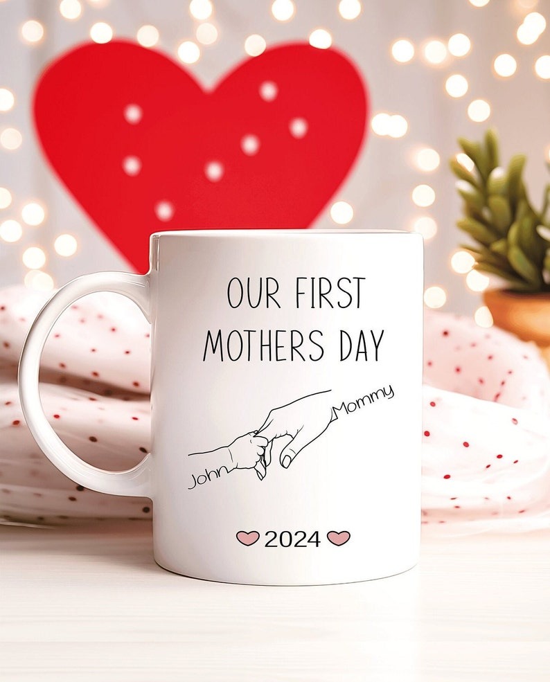 First Mother's Day Mug Personalized, New Mom Gift, Custom First Time Mom Coffee Mug, Mother's Day Gift