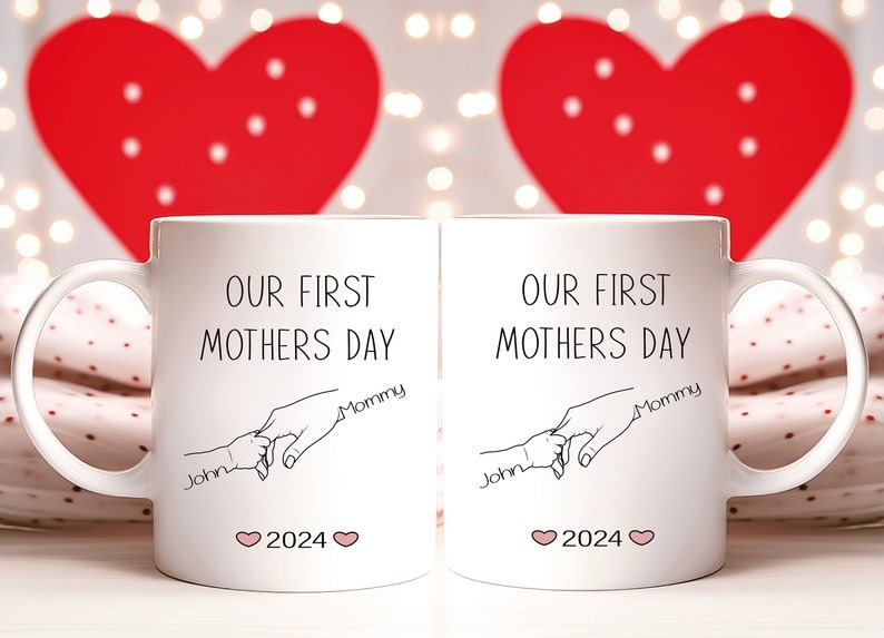 First Mother's Day Mug Personalized, New Mom Gift, Custom First Time Mom Coffee Mug, Mother's Day Gift