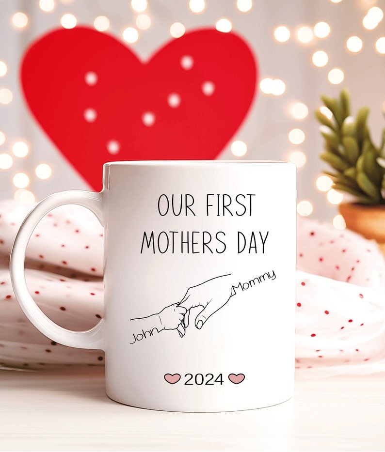 First Mother's Day Mug Personalized, New Mom Gift, Custom First Time Mom Coffee Mug, Mother's Day Gift