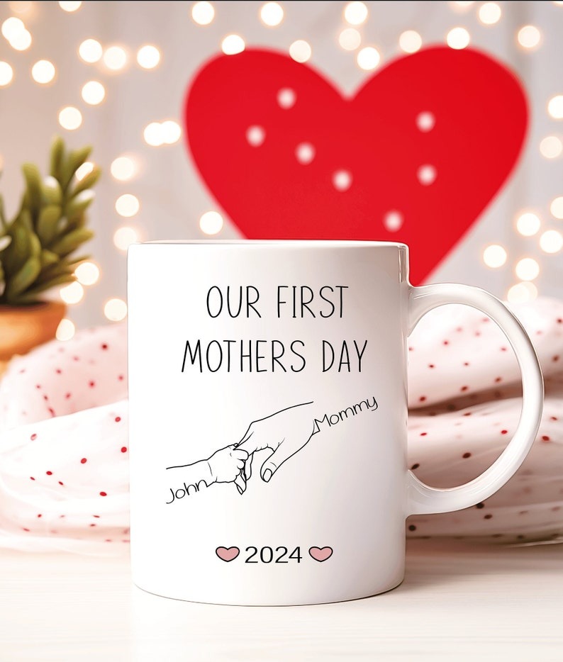 First Mother's Day Mug Personalized, New Mom Gift, Custom First Time Mom Coffee Mug, Mother's Day Gift