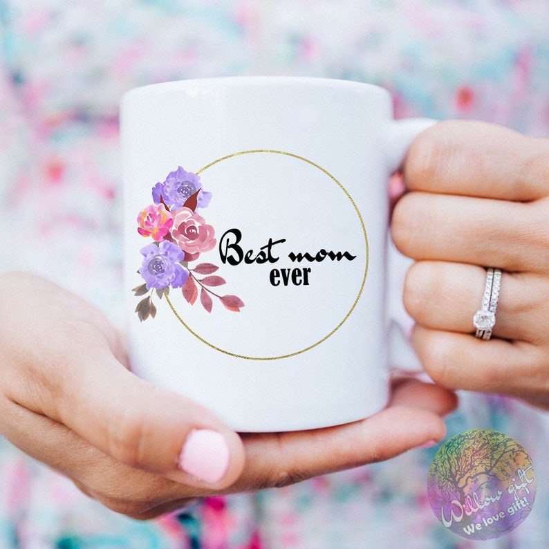 Personalized Best Mom Ever Mug, Mother's Day Gift for Mom, Custom Mom Coffee Mug, Cute Gift for Mom