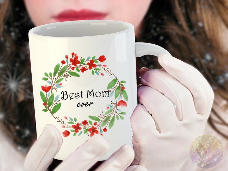 Personalized Best Mom Ever Mug, Mother's Day Gift for Mom, Custom Mom Coffee Mug, Cute Gift for Mom