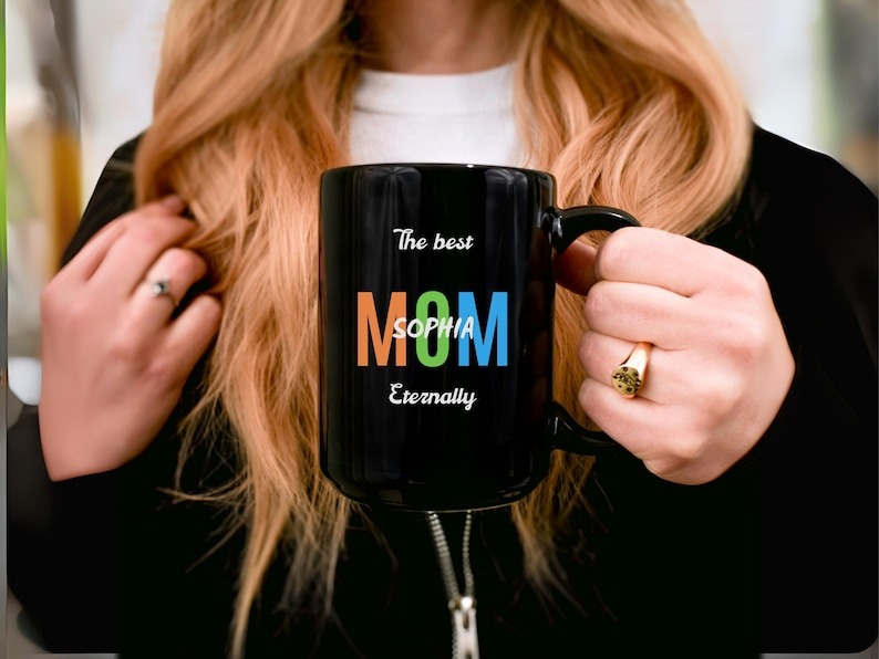 Personalized Mom Mug, Custom Name and Year Coffee Mug, Mother's Day Gift for Mom, Cute Mom Coffee Cup