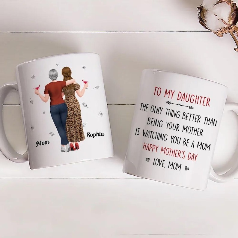 To My Daughter Mug, Watching You Be a Mom Mug, Gift from Mom to Daughter, Meaningful Daughter Keepsake, Mother's Day Gift