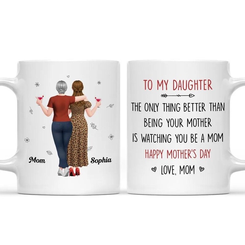 To My Daughter Mug, Watching You Be a Mom Mug, Gift from Mom to Daughter, Meaningful Daughter Keepsake, Mother's Day Gift