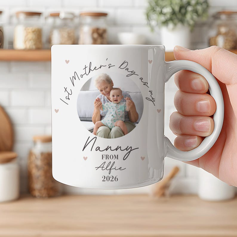 Personalized First Mother's Day Photo Mug, Best Mummy Coffee Mug, First Time Mom Gift, Mother's Day Gift for New Mom