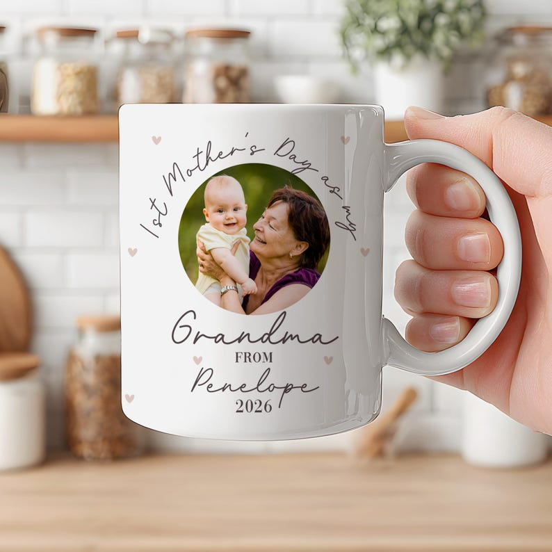 Personalized First Mother's Day Photo Mug, Best Mummy Coffee Mug, First Time Mom Gift, Mother's Day Gift for New Mom
