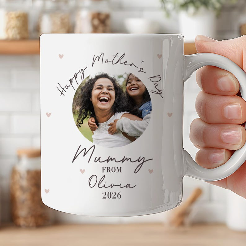Personalized First Mother's Day Photo Mug, Best Mummy Coffee Mug, First Time Mom Gift, Mother's Day Gift for New Mom