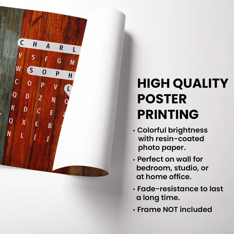 Personalized Family Word Puzzle Names Canvas, Custom Mom Gift, You Are The Piece That Holds Us Together, Mothers Day Gift, Family Canvas