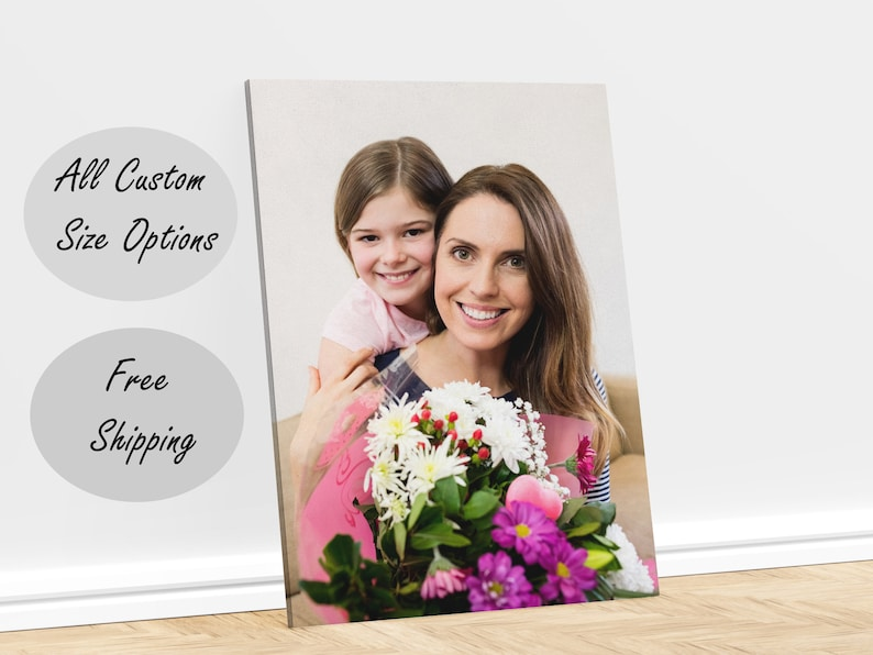All Sizes Canvas Prints - Photo Canvas, Personalized Canvas Print Mothers Day Gift, Gift for Mom