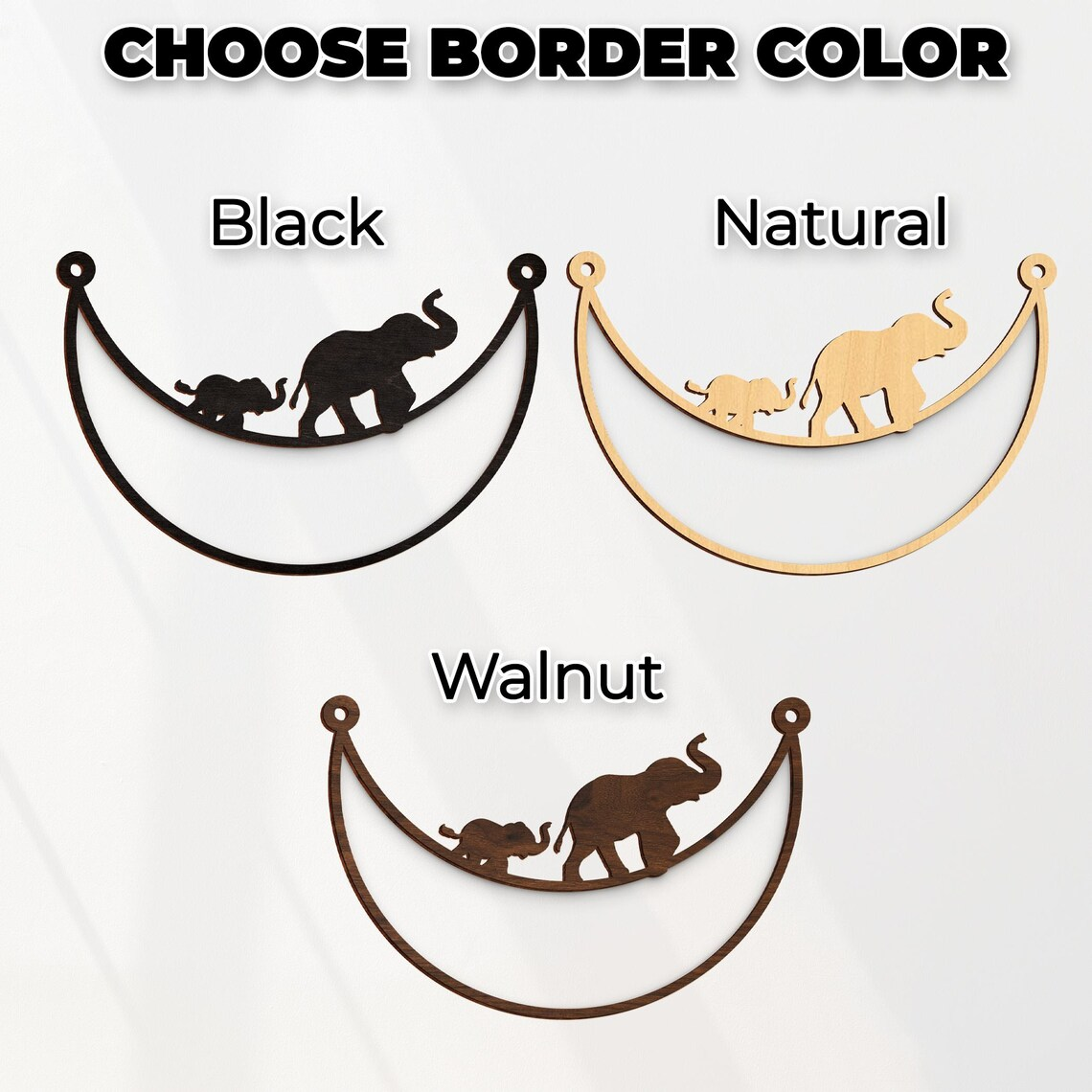 Custom Mama Elephant Suncatcher, Mother's Day Elephant Suncatcher, Mom and kids meanful Mother's day Gift, Elephant Decor, Gift For mom